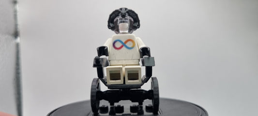 Building toy custom 3D printed superhero in wheelchair!