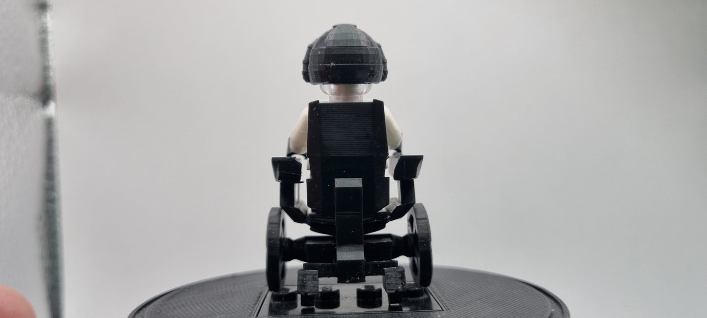 Building toy custom 3D printed superhero in wheelchair!