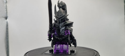 Building toy custom 3D printed the gamer one who controls shadows red knight 3