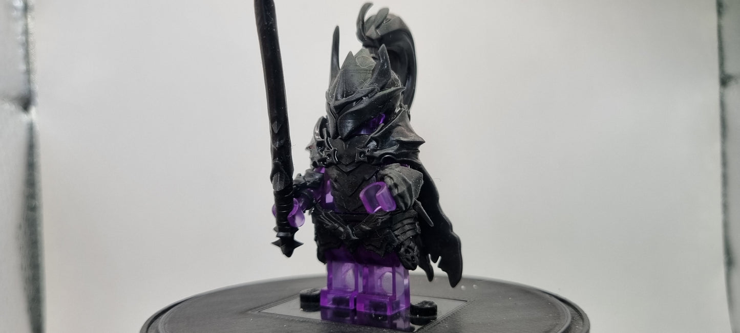 Building toy custom 3D printed the gamer one who controls shadows red knight 1