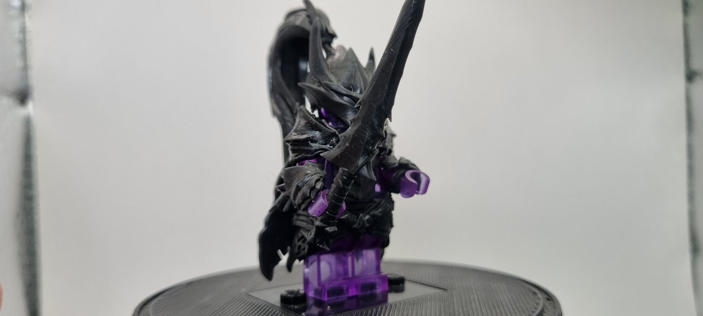 Building toy custom 3D printed the gamer one who controls shadows red knight 1