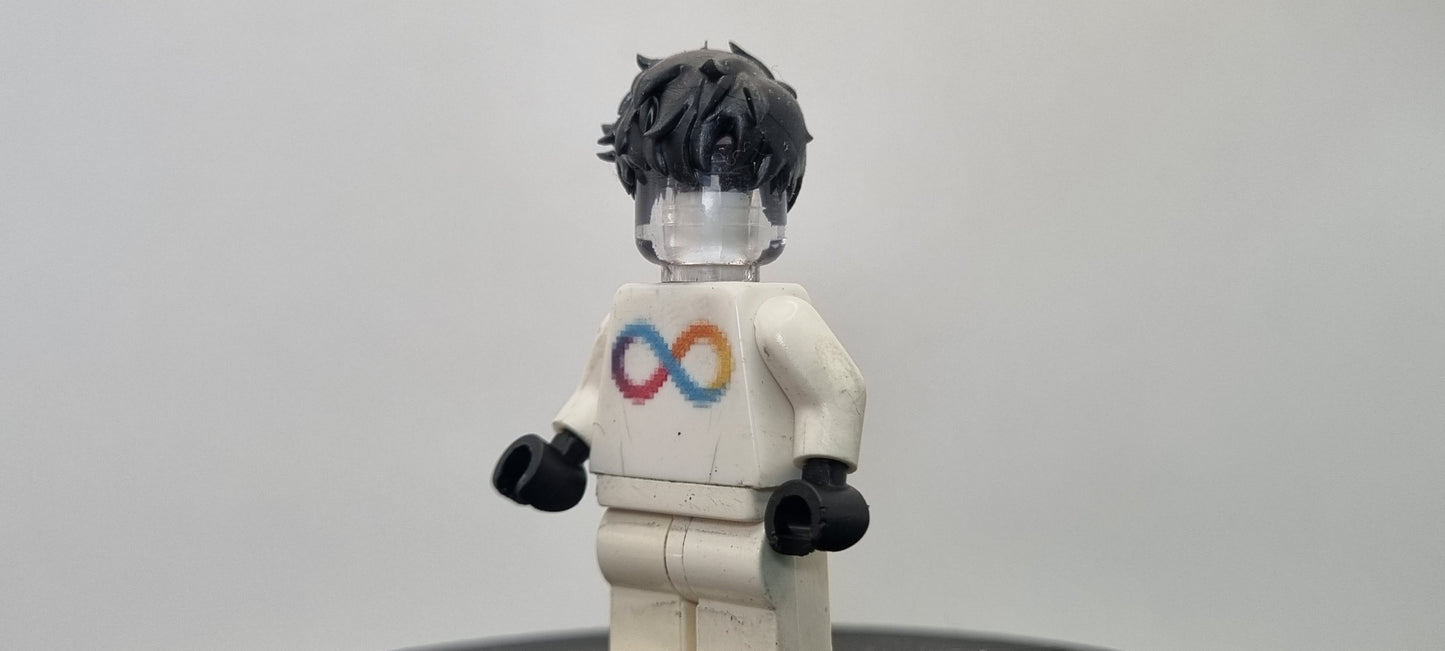 Building toy custom 3D printed the gamer one who controls shadows hair