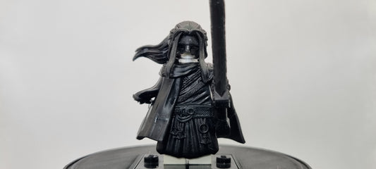 Building toy custom 3D printed masked swordsman