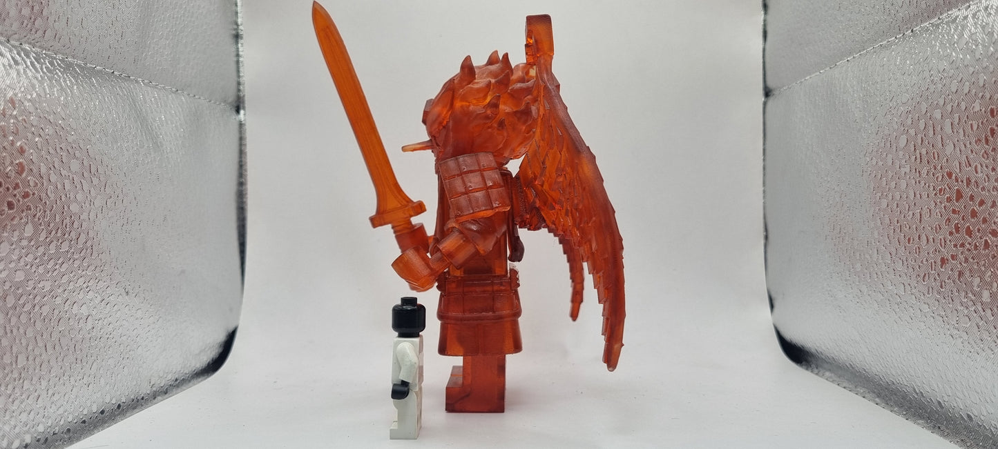 Building toy custom 3D printed giant orange protector!