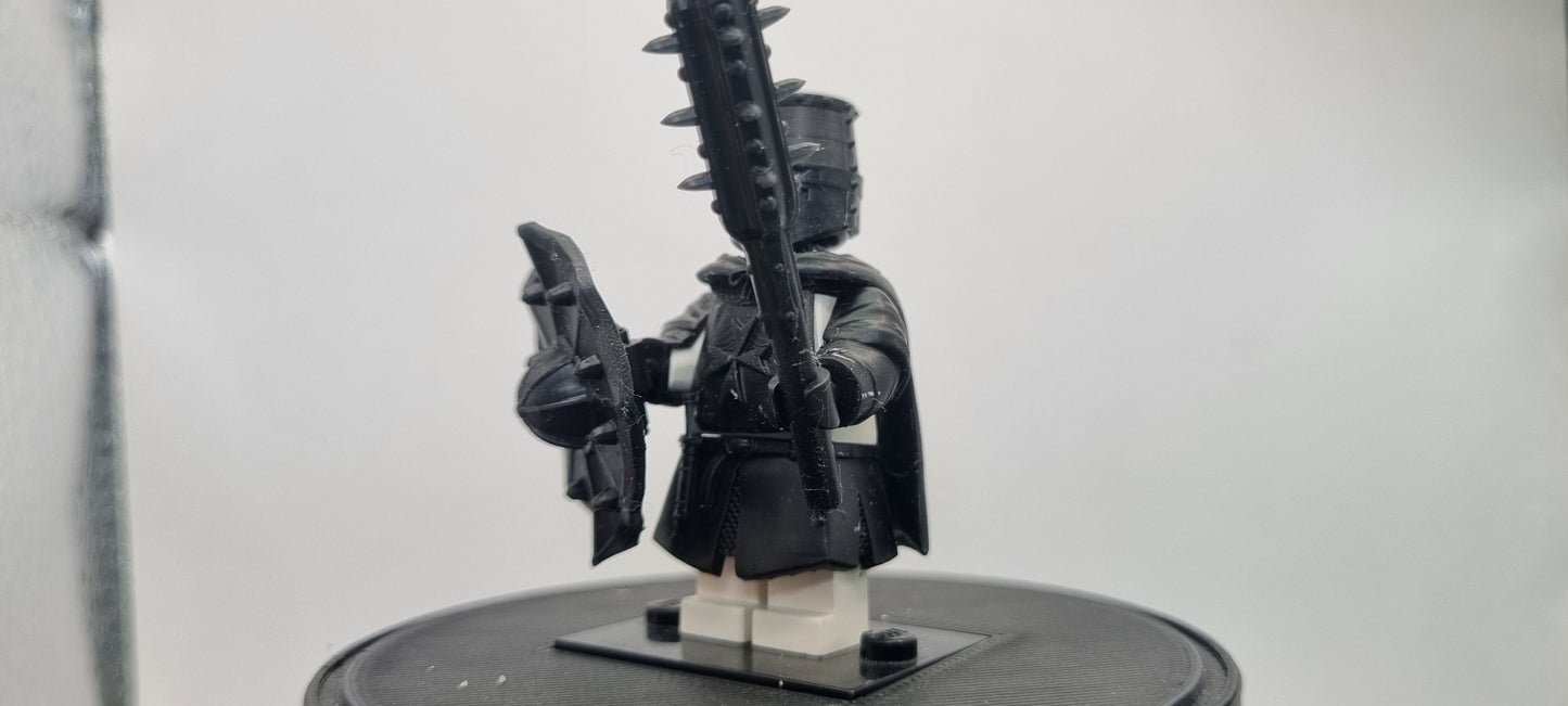 Building toy custom 3D printed medival warrior