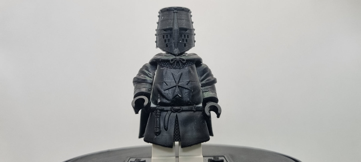 Building toy custom 3D printed medival warrior