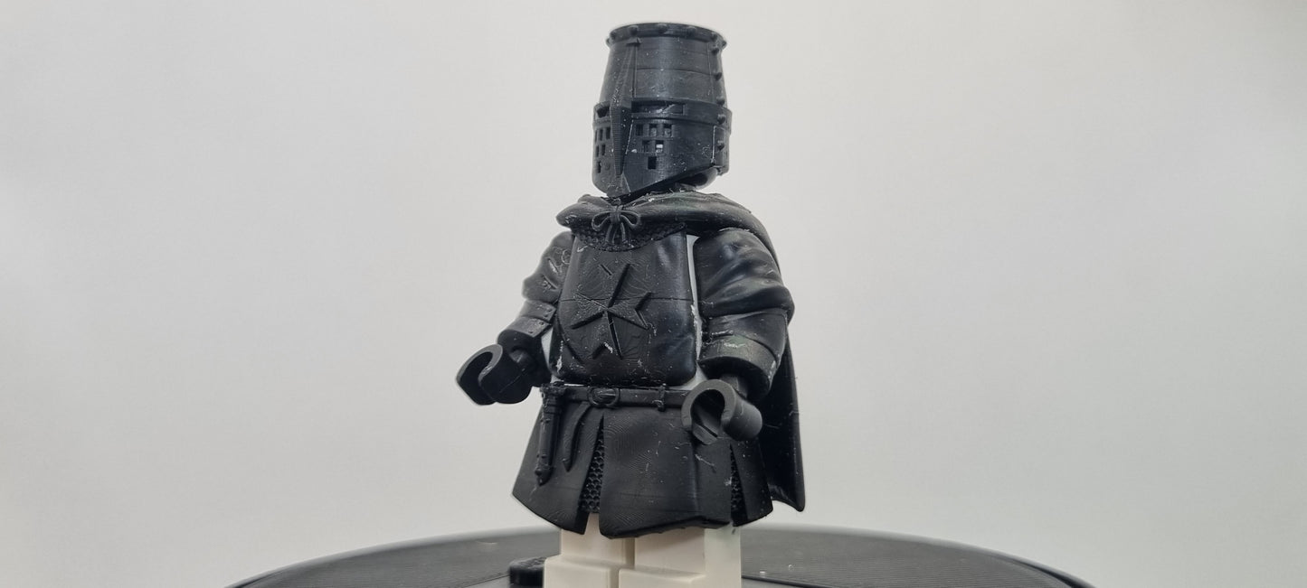 Building toy custom 3D printed medival warrior