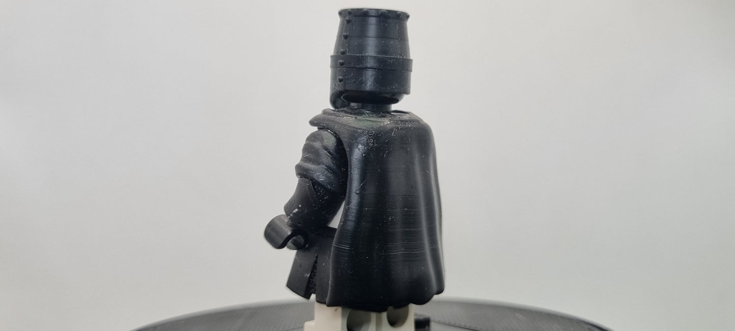 Building toy custom 3D printed medival warrior