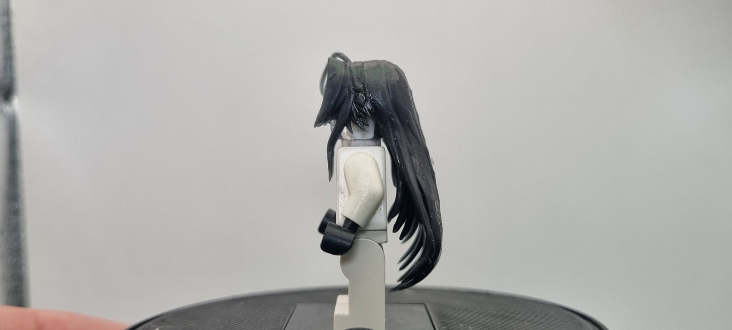 Building toy custom 3D printed waifu hair v2