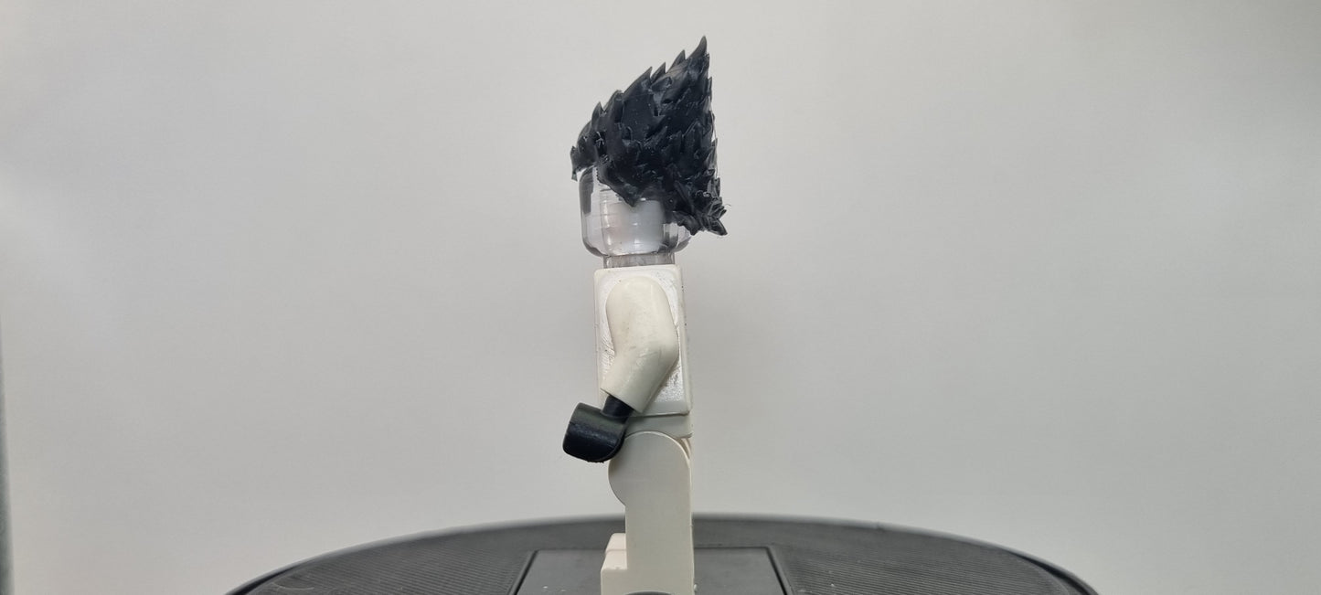 Building toy custom 3D printed 2 points on hair single punch villain!