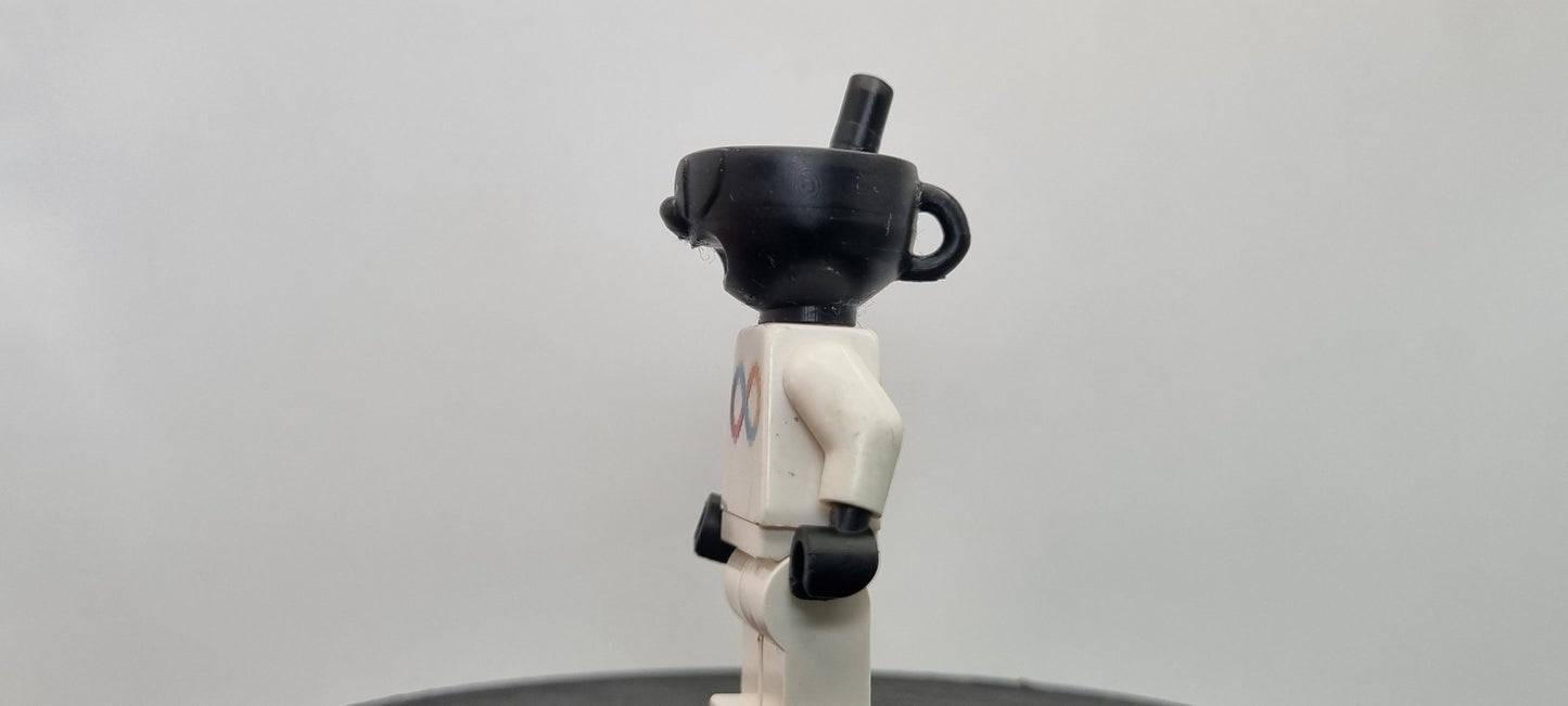 Building toy custom 3D printed beverage head sraight straw