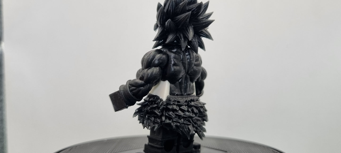 Building toy custom 3D printed buffed extreme spikey hair dude!