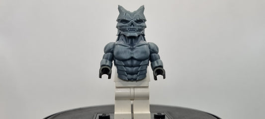 Building toy custom 3D printed monster number 8