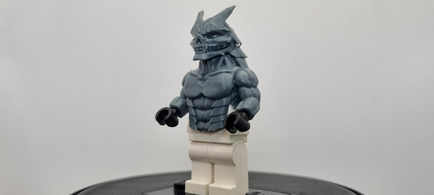 Building toy custom 3D printed monster number 8