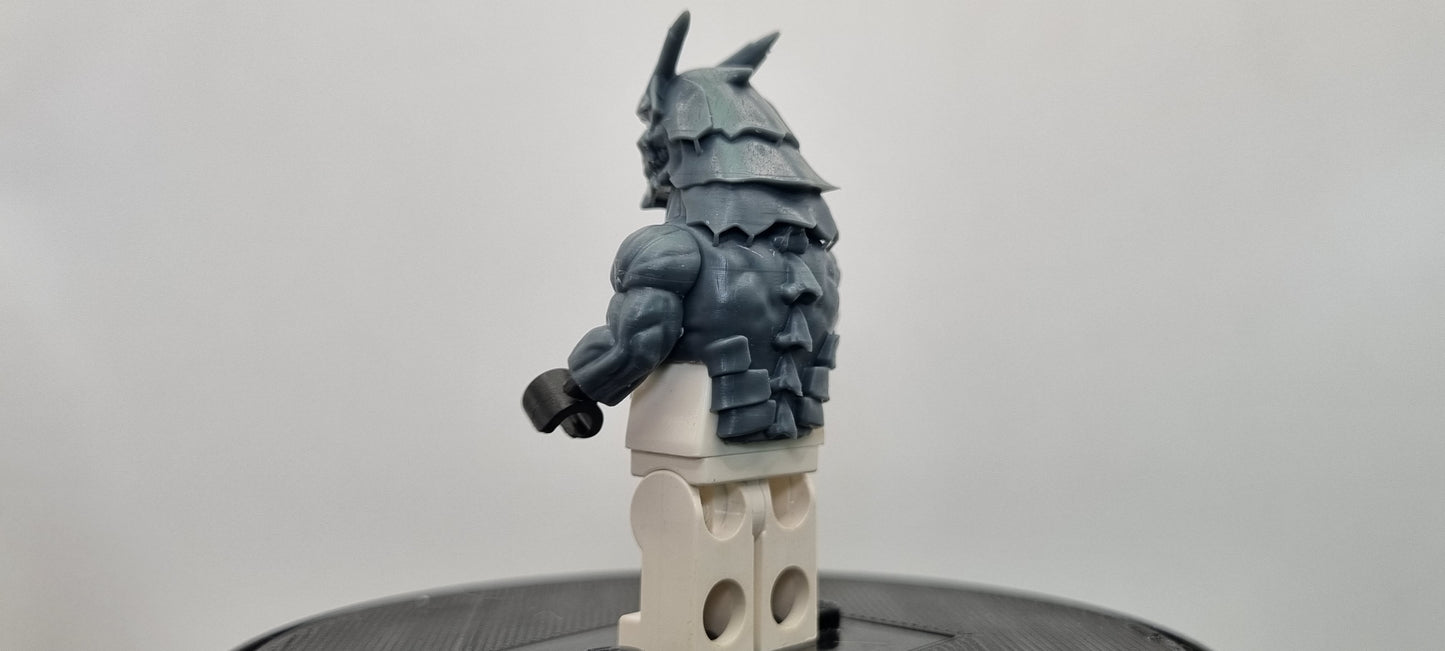 Building toy custom 3D printed monster number 8