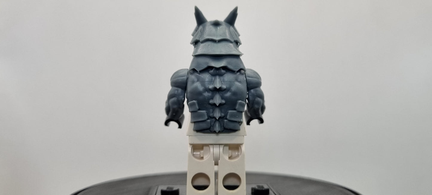 Building toy custom 3D printed monster number 8