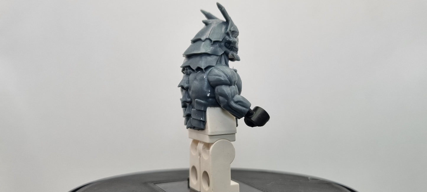 Building toy custom 3D printed monster number 8