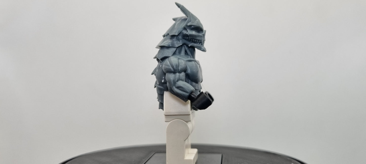 Building toy custom 3D printed monster number 8