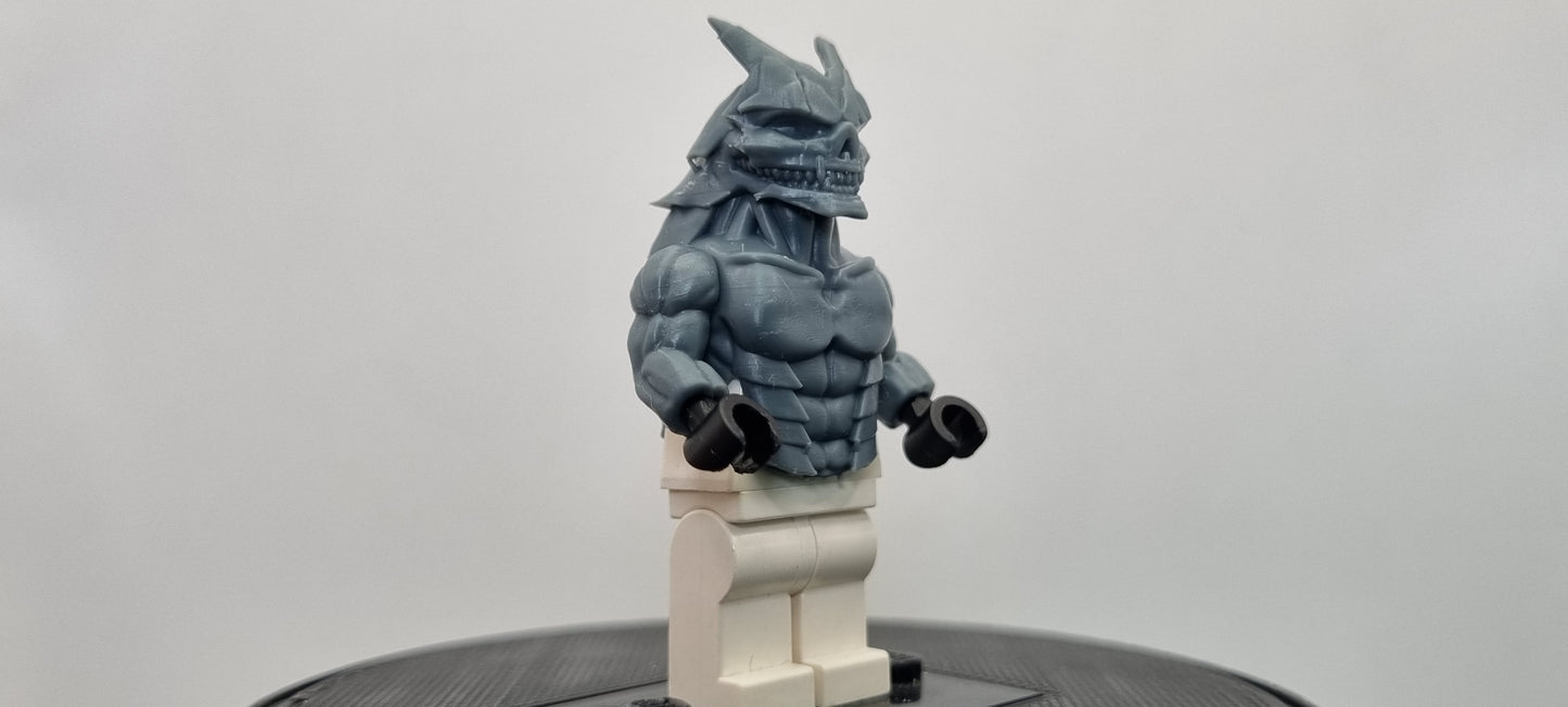 Building toy custom 3D printed monster number 8