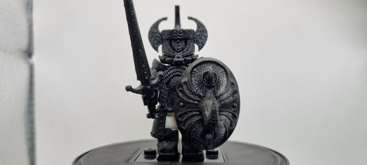 Building toy custom 3D printed knight with shield