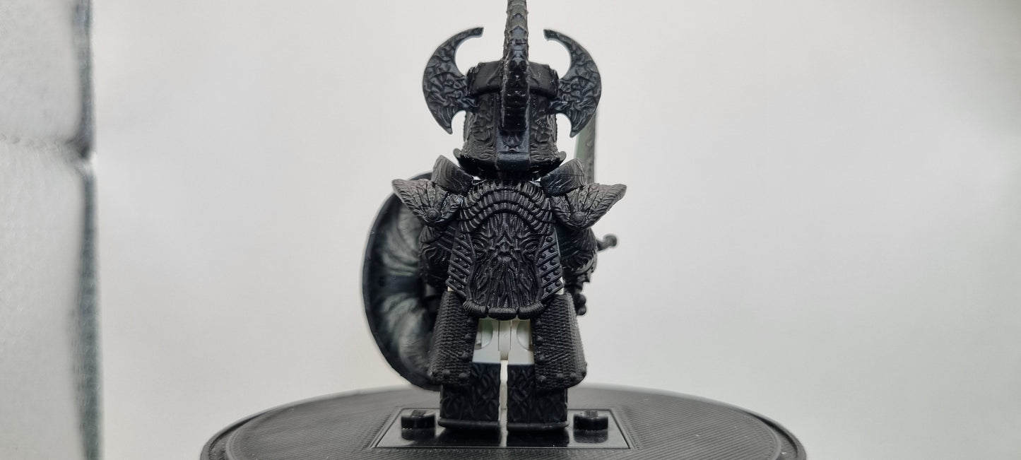 Building toy custom 3D printed knight with shield