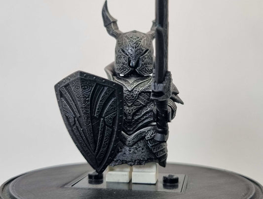 Building toy custom 3D printed fighter of the dark warrior painted!