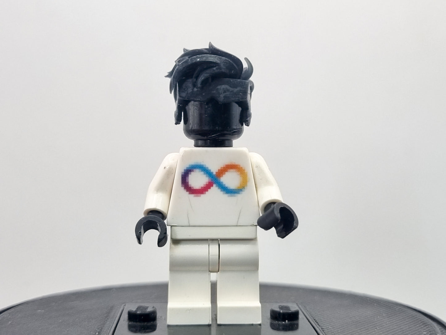 Building toy custom 3D printed super hero with sunglasses