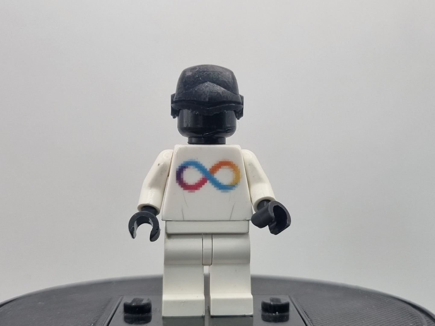 Building toy custom 3D printed flame bird force laser eye guy