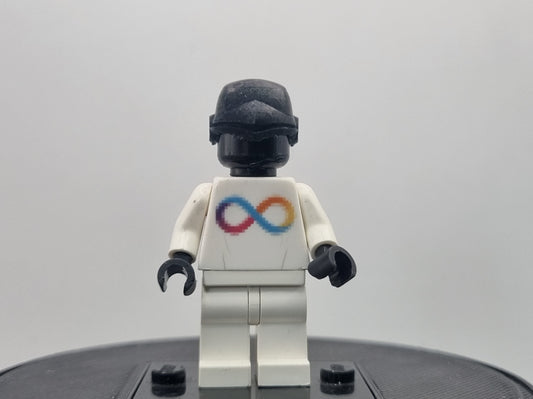 Building toy custom 3D printed flame bird force laser eye guy