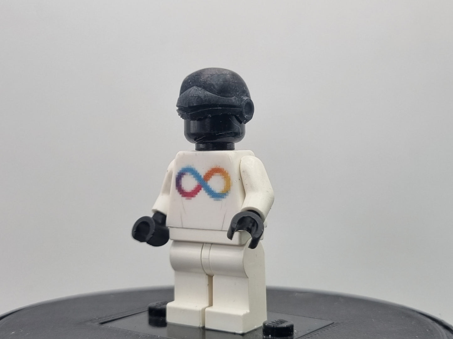 Building toy custom 3D printed flame bird force laser eye guy