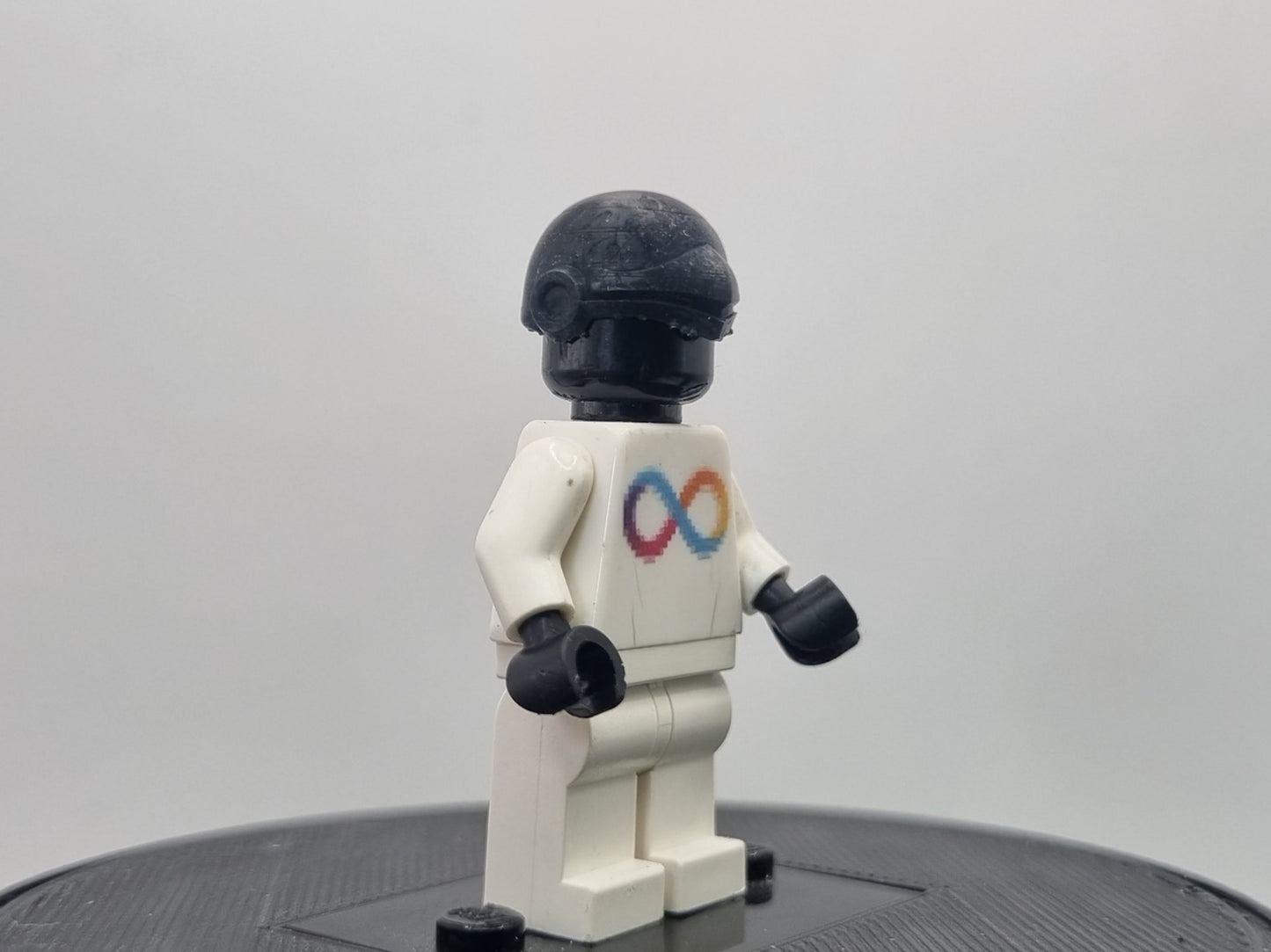 Building toy custom 3D printed flame bird force laser eye guy