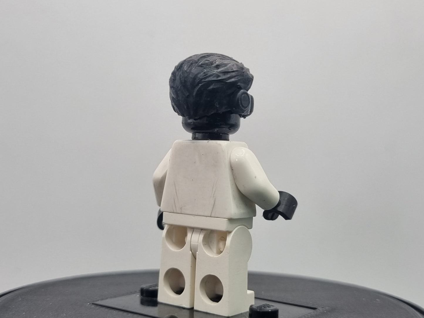 Building toy custom 3D printed laser eyed hero hair