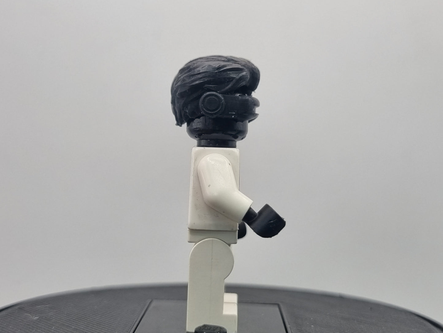 Building toy custom 3D printed laser eyed hero hair