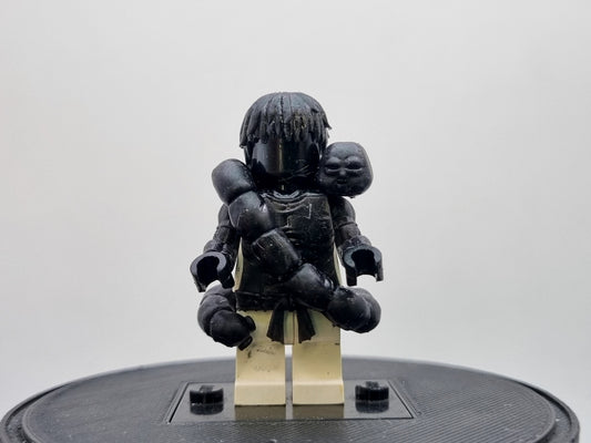 Building toy custom 3D printed ninja sorcerer with snake!
