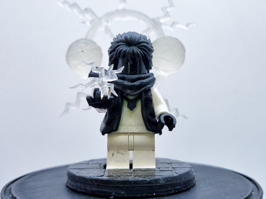 Building toy custom 3D printed ninja sorcerer with ball effects!
