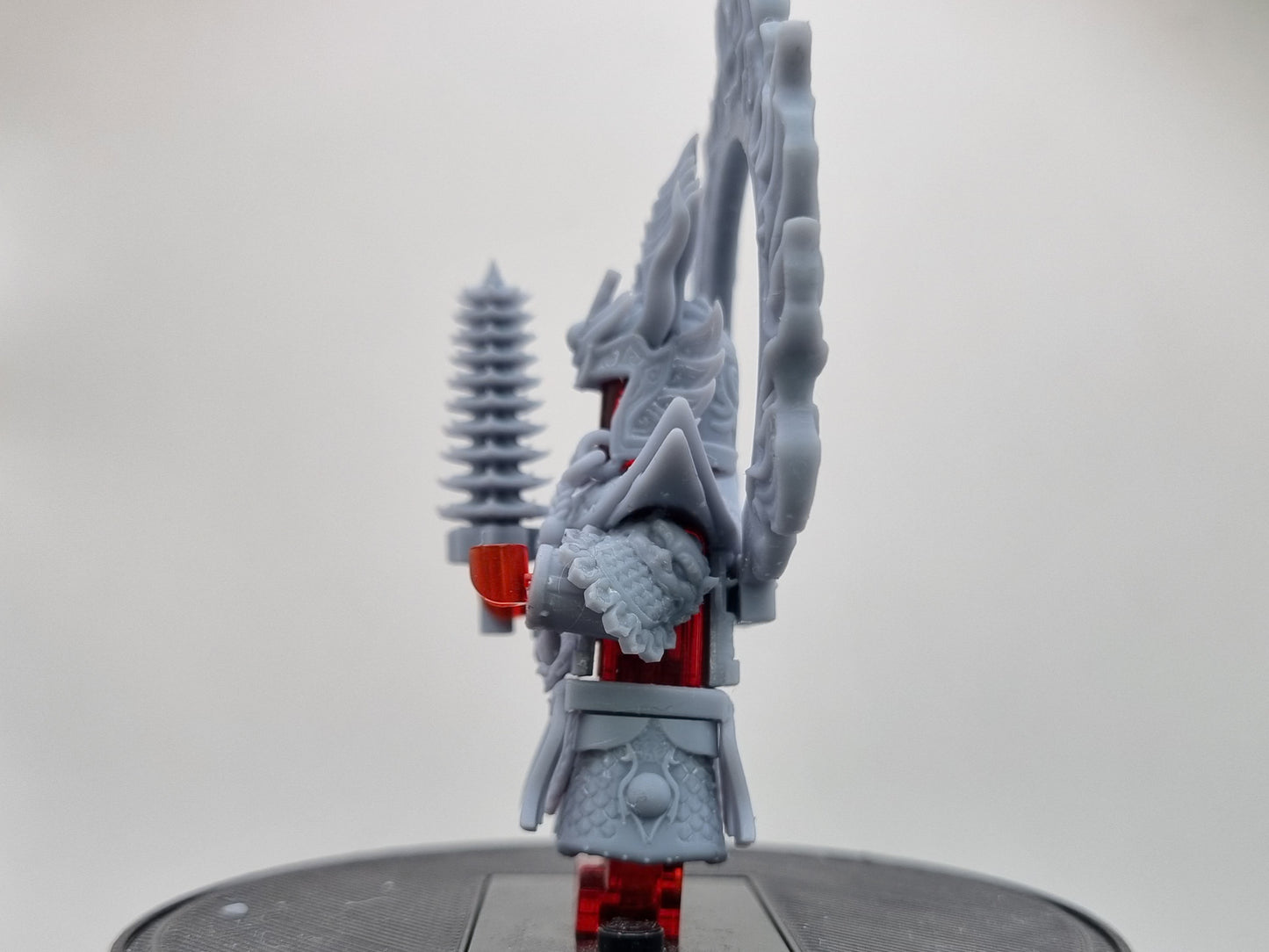 Building toy custom 3D printed flame warrior!