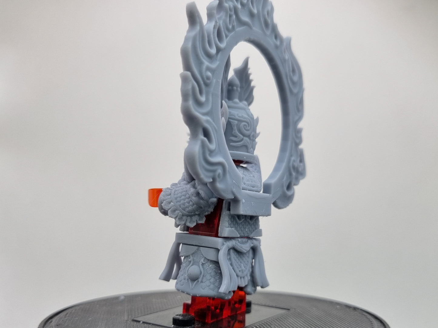 Building toy custom 3D printed flame warrior!