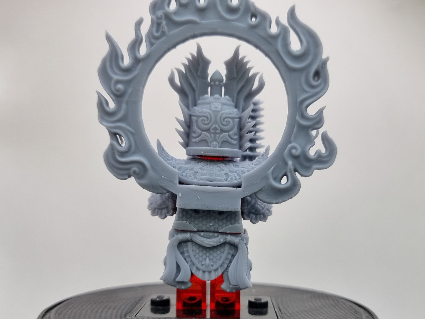 Building toy custom 3D printed flame warrior!