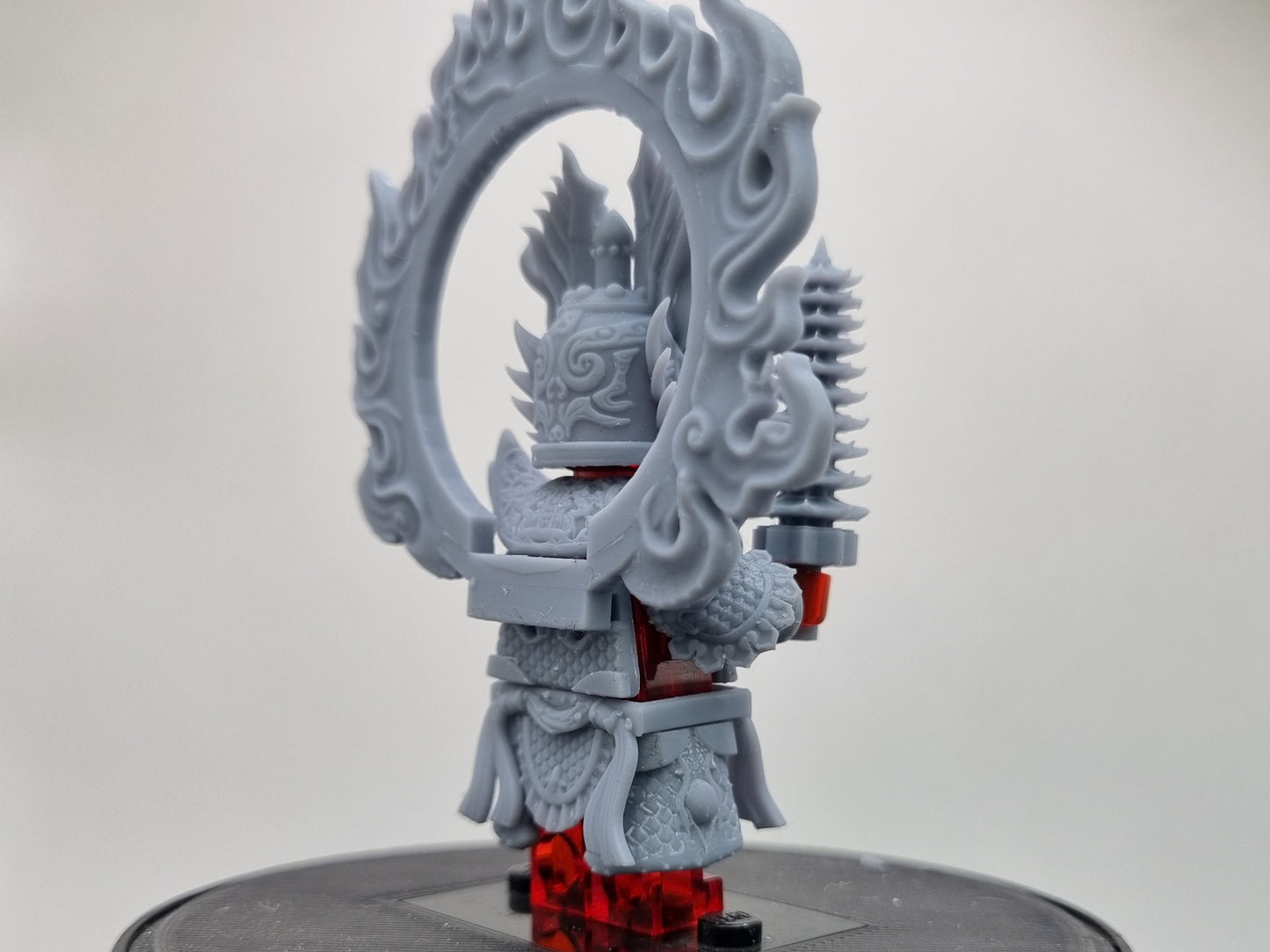 Building toy custom 3D printed flame warrior!