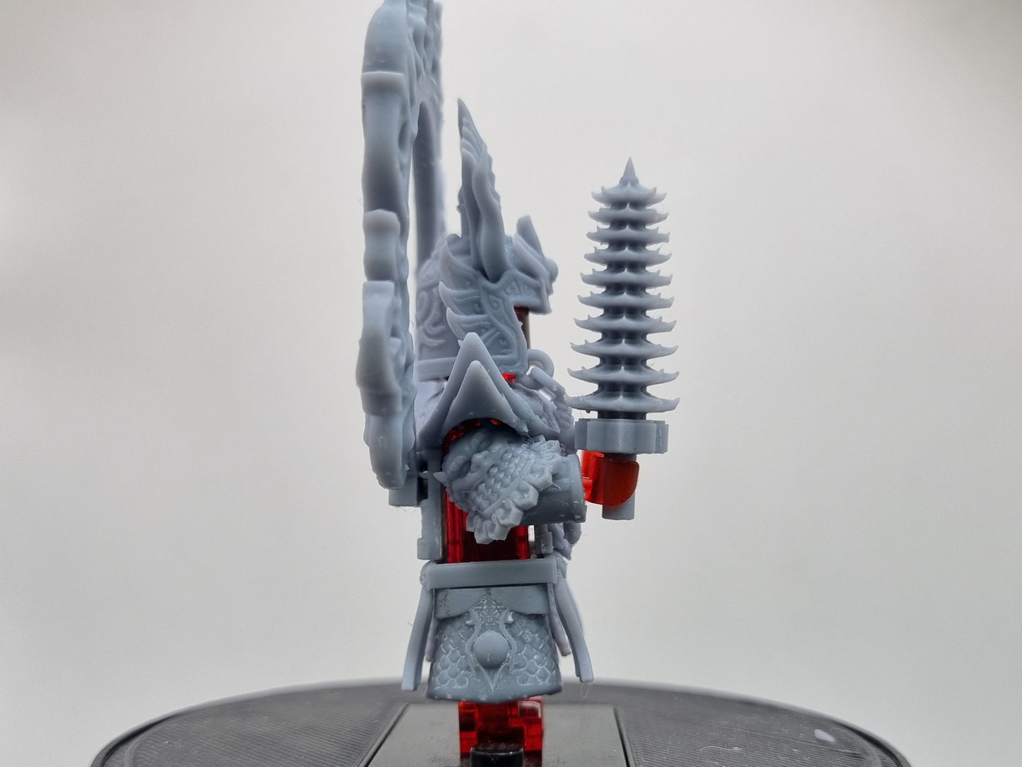 Building toy custom 3D printed flame warrior!