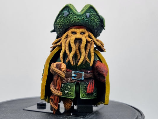 Building toy custom painted octopus pirate