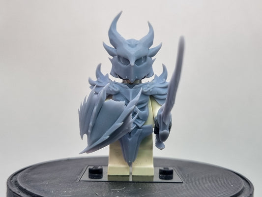 Building toy custom 3D printed warrior from another realm