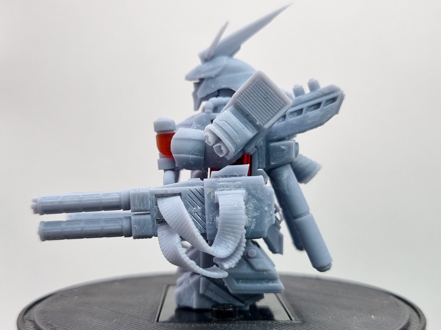 Building toy custom 3D printed big red evil mech warrior!