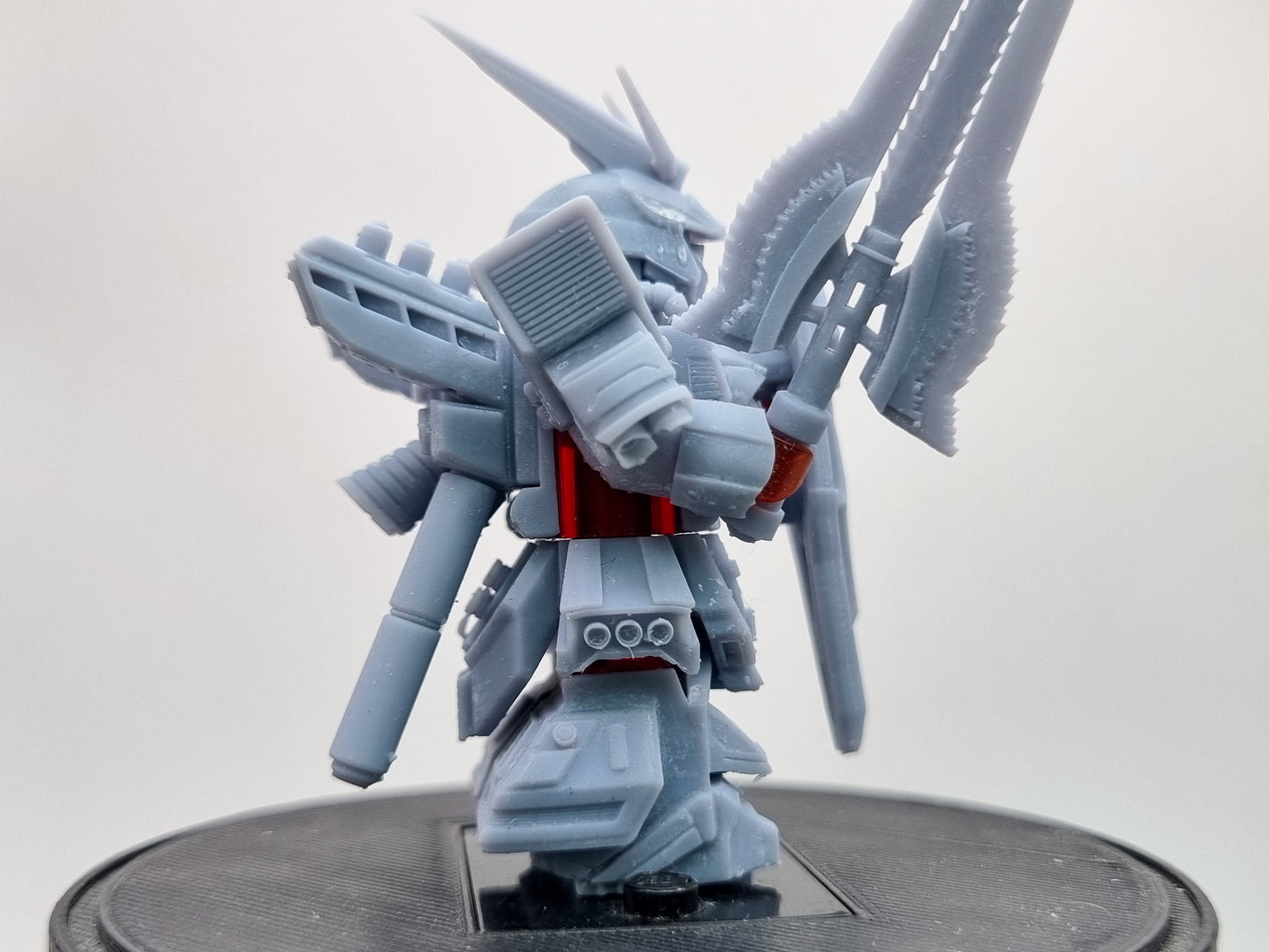 Building toy custom 3D printed big red evil mech warrior!