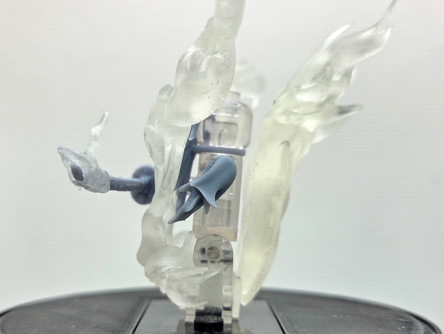 Custom 3D printed bald old guy in flames!