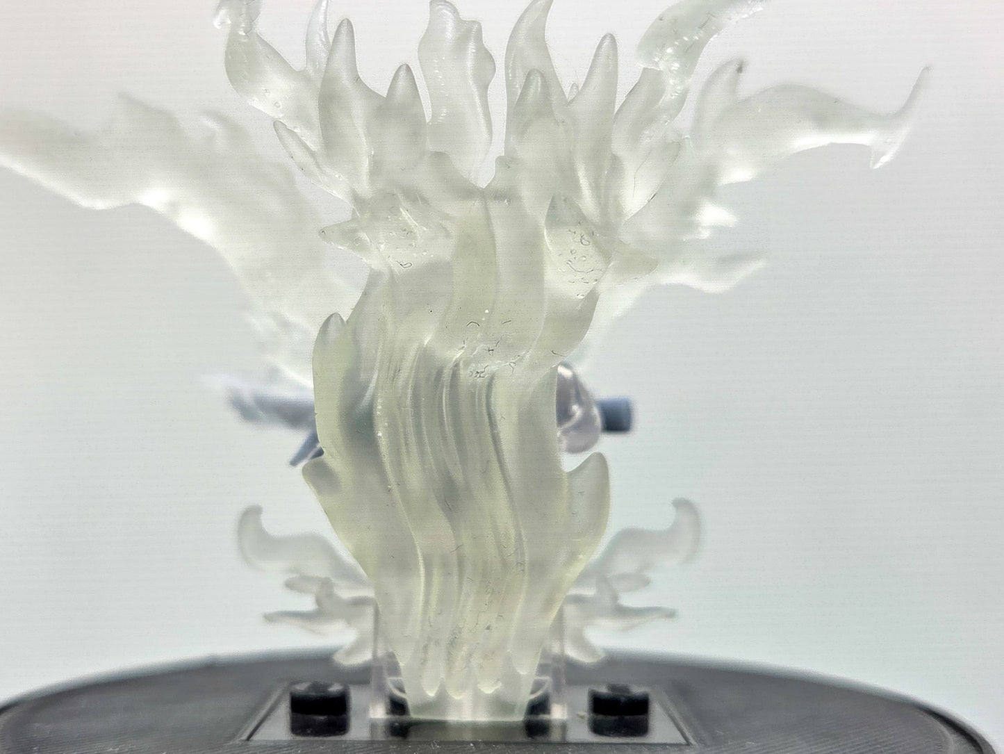 Custom 3D printed bald old guy in flames!