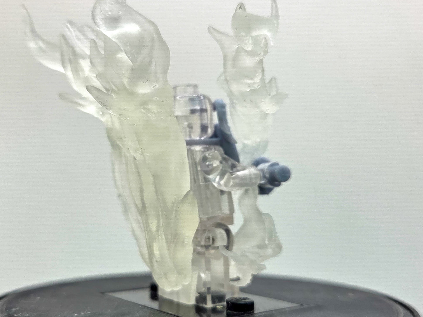 Custom 3D printed bald old guy in flames!