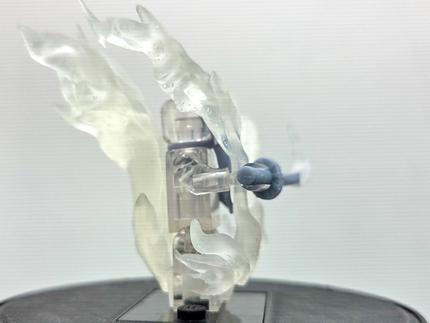 Custom 3D printed bald old guy in flames!