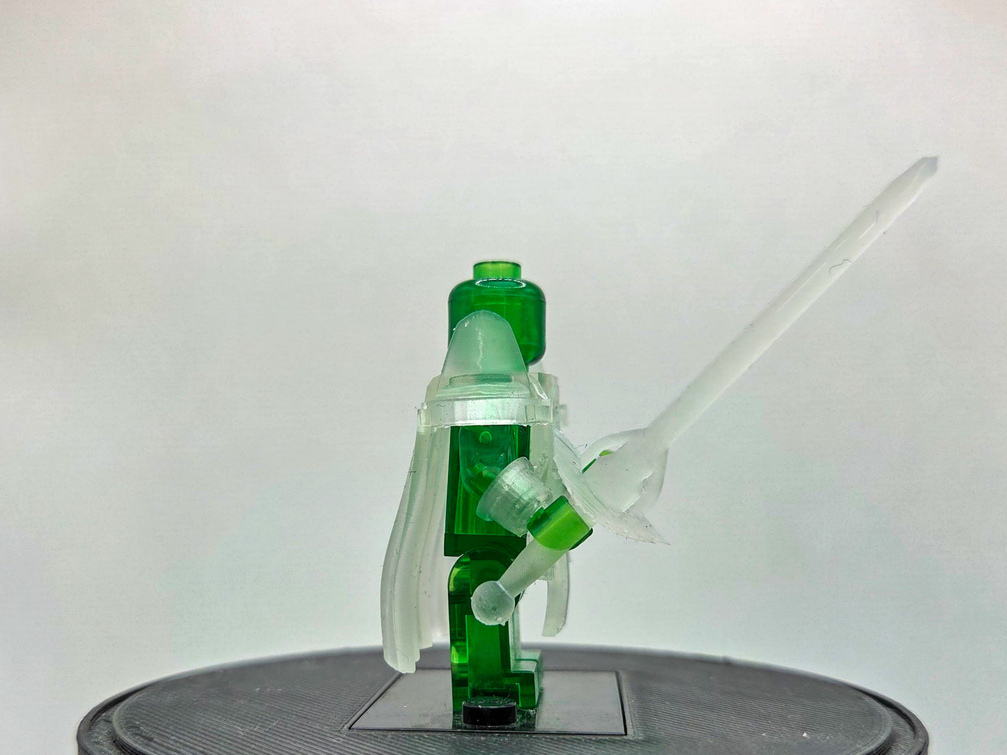 Custom 3D printed green guy his armor!