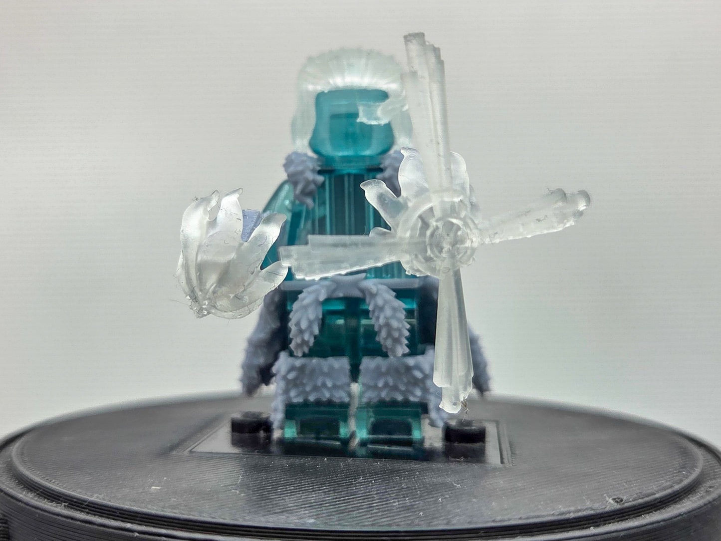 Custom 3D printed number 1 guy with wolves!